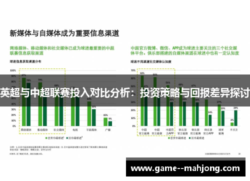 英超与中超联赛投入对比分析：投资策略与回报差异探讨